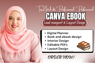 design editable canva workbook journal planner fillable pdf lead magnet design