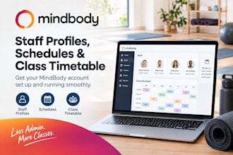 set up your mindbody staff profiles and schedules