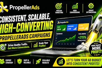 create consistent, scalable, high converting propeller ads campaigns in USA, UK