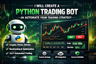 create a python trading bot or automate your trading strategy