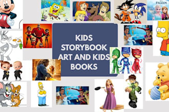 illustrate stunning children storybooks, kids storybook art and kids book
