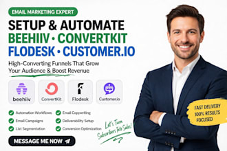 setup beehiiv convertkit flodesk email marketing automation newsletter growth