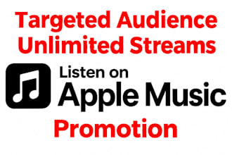 do 30days apple music promotion, 30days spotify music promotion