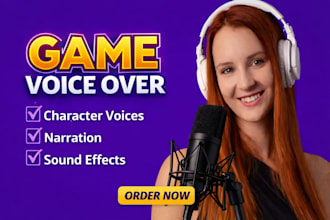 be your young cute female voice actor for videogame or podcast voice over