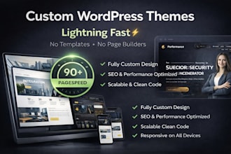 build a lightning fast custom wordpress theme with advanced features