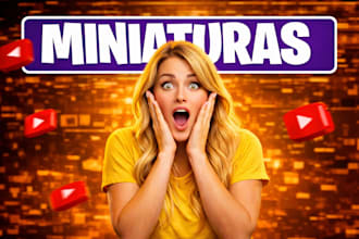 crearé miniaturas de youtube con alto CTR y editaré videos virales cortos