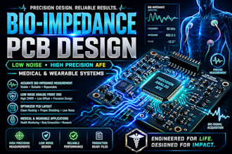 design low noise bio impedance afe and pcb for medical and wearable device