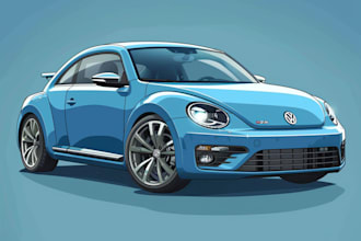 cartoonize your vehicle in cute style