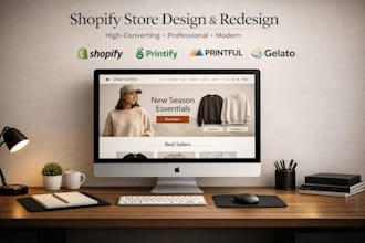 build shopify store design redesign shopify website printify pod dropshipping