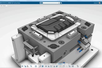 design plastic product, 3d cad model and injection mold with dfm in solidworks