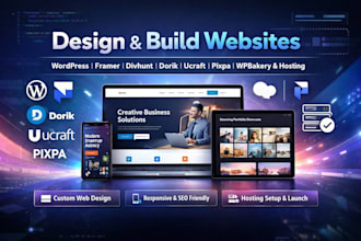 build wordpress divhunt dorik ucraft pixpa wpbakery hosting  framer website