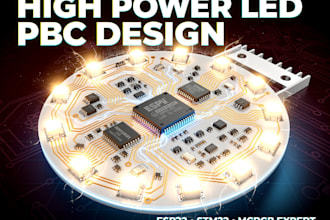 do high power led pcb mcpcb with thermal and current optimization esp32 stm32