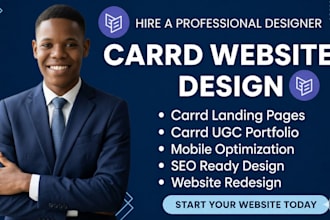 do carrd website, carrd landing page, redesign carrd website, carrd website