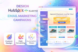 design hubspot klaviyo email marketing campaigns