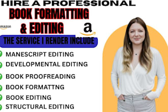 do developmental editing book editing and formatting for amazon kdp