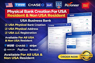 usa bank, US physical bank wise mercury stripe chase bank