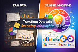 design professional, modern infographic for your business
