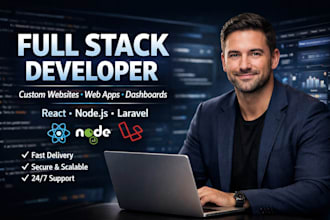 build custom ai website, web app, dashboard, full stack developer react node js