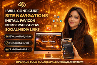 configure site navigations install favicon membership areas social media links