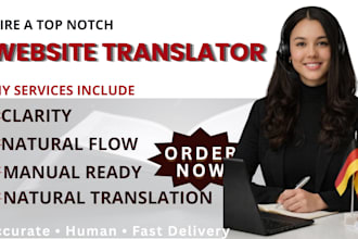 translate localize websites in english italian, german french