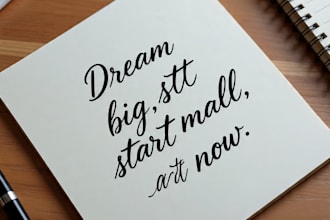 write aesthetic handwritten notes and quotes for journals