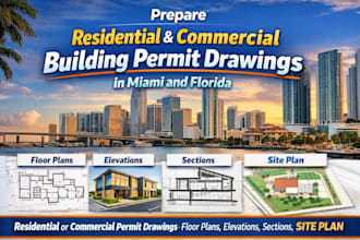 do residential, commercial building permit drawings in miami, florida