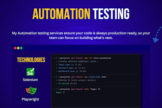 do automation testing using selenium and playwright