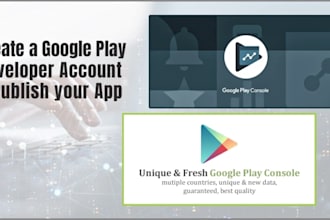 create google play console developer account for your apps