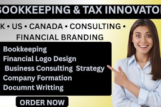 do tax innovator bookkeeping, accounting uk US canada consulting financial logo