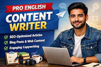 write SEO optimized blog posts and engaging website content