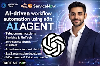 build ai powered n8n ai agent servicenow virtual agent multi agent workflow