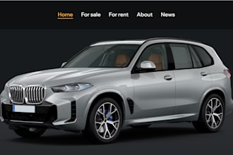 design wix car dealership website, car rental website with booking system