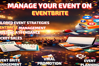 plan and manage your events on eventbrite