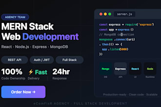 develop custom web app using mern stack react node mongodb