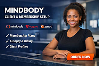 set up your mindbody client profiles, memberships and pricing packages