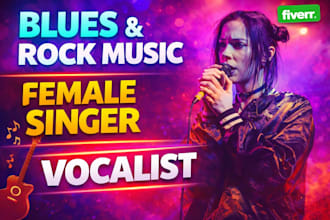 create a powerful blues rock vocals female song