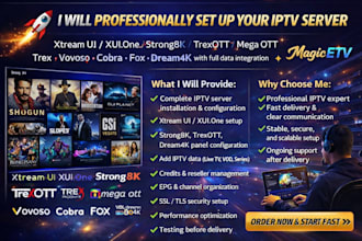deliver reseller panel with strong8k, lion ott, dream4k, with reseller website