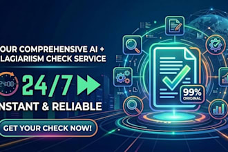 check ai content and plagiarism and provide a detailed report