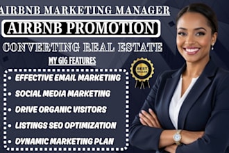 promote airbnb, booking, vrbo listing with advance marketing and optimization