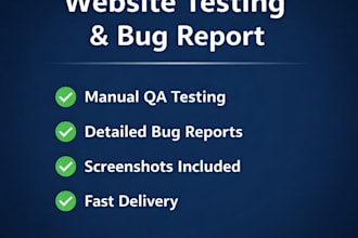 test your website and provide a detailed bug report