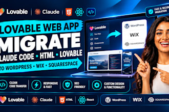 do lovable web app migrate claude code html lovable to wordpress wix squarespace
