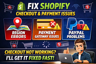 fix shopify region based checkout error shopify payment fix paypal issues