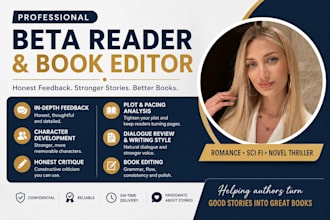 beta read your romance novel, fantasy and dark romance manuscripts