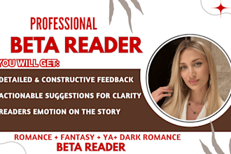 romance beta reader, alpha reader, beta reader fantasy, dark romance beta reader