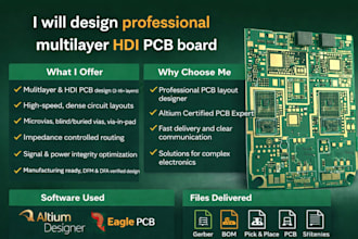 design professional multilayer hdi pcb board