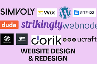 create zyro squarespace webnode dorik site123 ucraft wix business website design