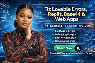 lovable bug fix replit web app deploy base44 ai website integration, supabase