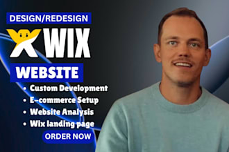 redesign wix website, build wix website, wix ecommerce, wix website development