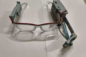 make smart ai powered glasses with many features for college projects