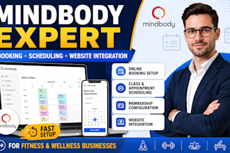 integrate mindbody booking and scheduling into your website